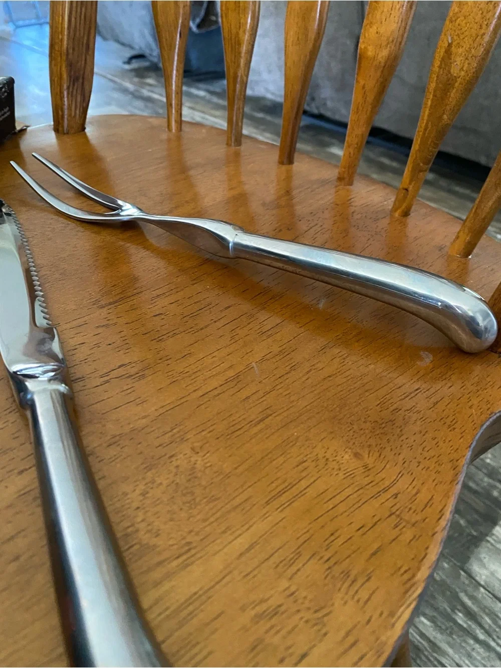 Source Unknown Stainless Steel Carving Set - Silver